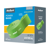 Rebel Latex Exercise Band - Power Band PL-5, Green 23-55 kg REBEL ACTIVE – image 3