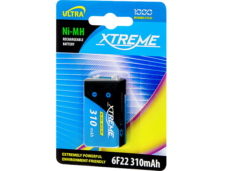 Blow Rechargeable batteries: 9V (6F22) – 82-605# Ni-MH 9V 310mAh Xtreme Battery