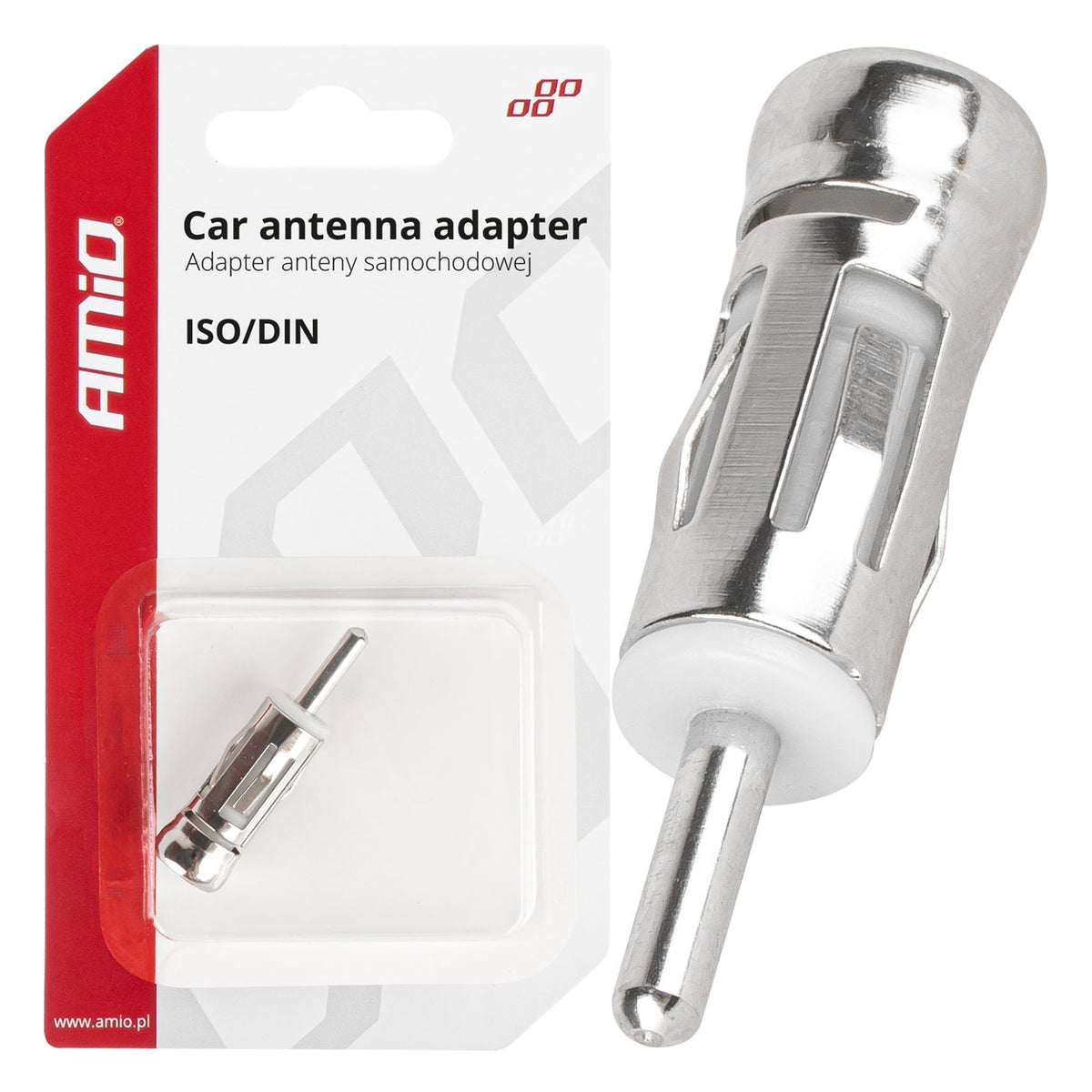 AMiO Radio-controlled, electric, telescopic, and all-purpose – ISO-DIN Plug Adapter, Straight, AMIO-03966