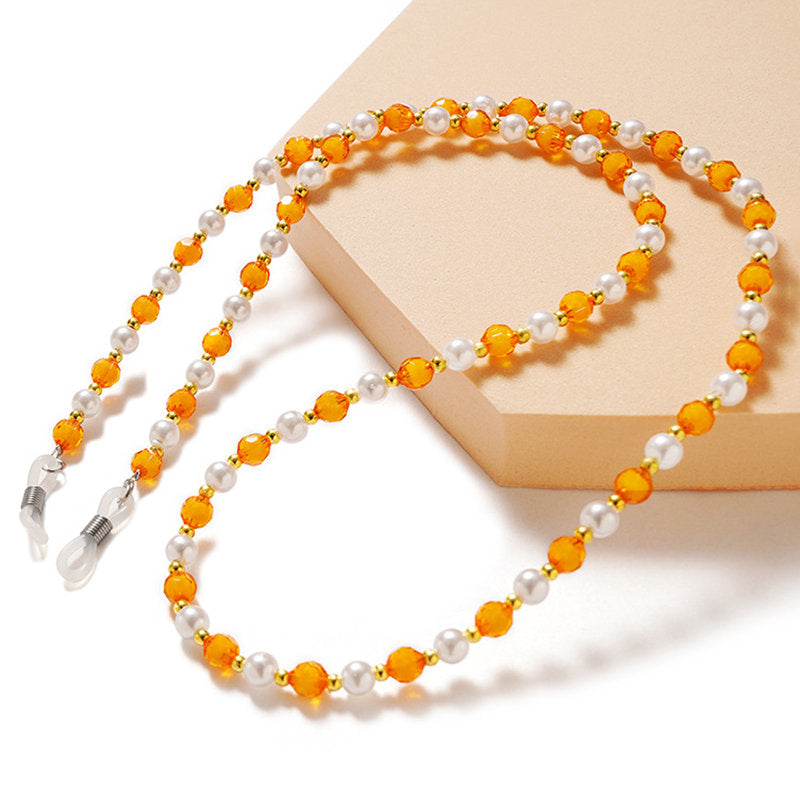 chain pendant for orange beads glasses - Carlat