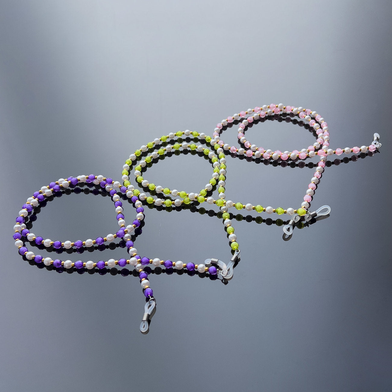 chain pendant for orange beads glasses - Carlat