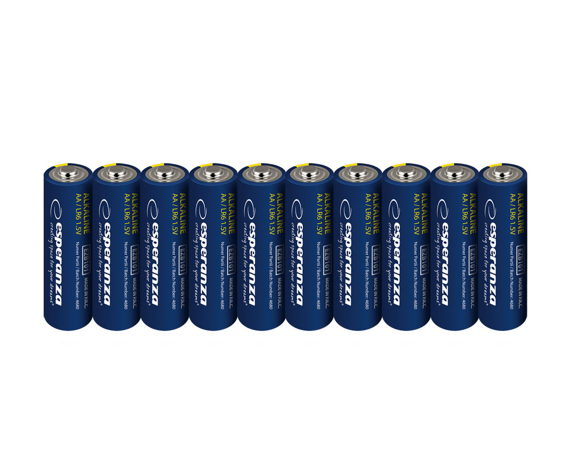 Esperanza Alkaline, coin-cell – EZB112 Esperanza AA Alkaline Batteries, 10-Pack, Hanging Pack