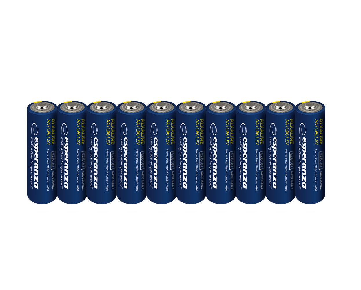 Esperanza Alkaline, coin-cell – EZB112 Esperanza AA Alkaline Batteries, 10-Pack, Hanging Pack