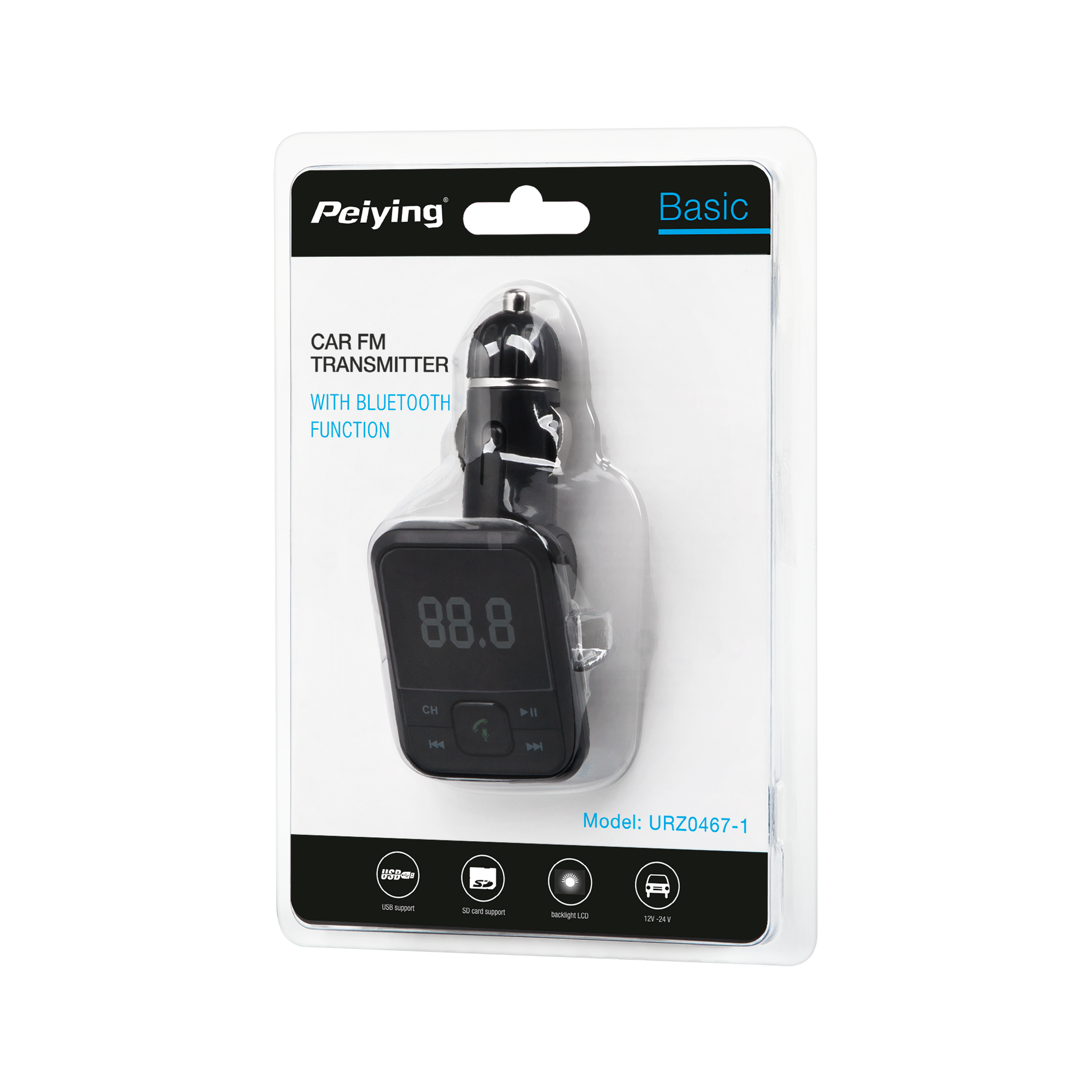 Peiying Transmitters – Car transmitter with Bluetooth and a USB port – image 4