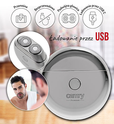 CAMRY Shavers – CR 2938 Travel Shaver with 2 Heads and USB – image 11