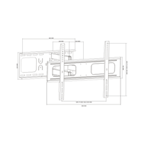 Cabletech High Class Wall Mount for 37–70-inch Black LCD/PDP (Vertical and Horizontal Adjustment) – image 4