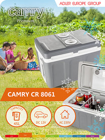 CAMRY Travel – CR 8061 40-liter Travel Cooler | AC/DC Power Supply – image 15