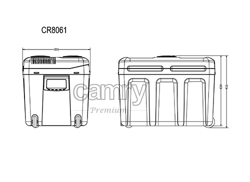 CAMRY Travel – CR 8061 40-liter Travel Cooler | AC/DC Power Supply – image 16