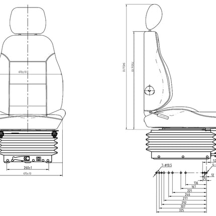 CS85/C4 Mechanical suspension seat
