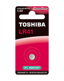 PLASTROL Alkaline, coin-cell, and zinc-carbon – LR41 battery, blister pack, 1 piece