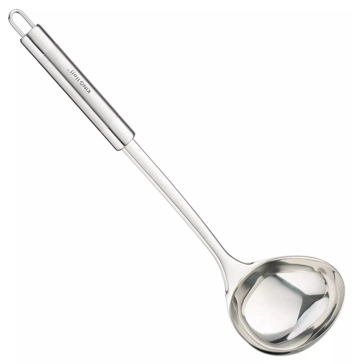 KINGHoff Spoons, tongs, and spatulas – Serving spoon, steel, 34 cm, Kinghoff