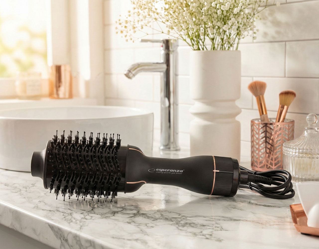 Esperanza Curling – EBL015 Esperanza Claudia Oval Curling and Drying Hair Styler – image 6
