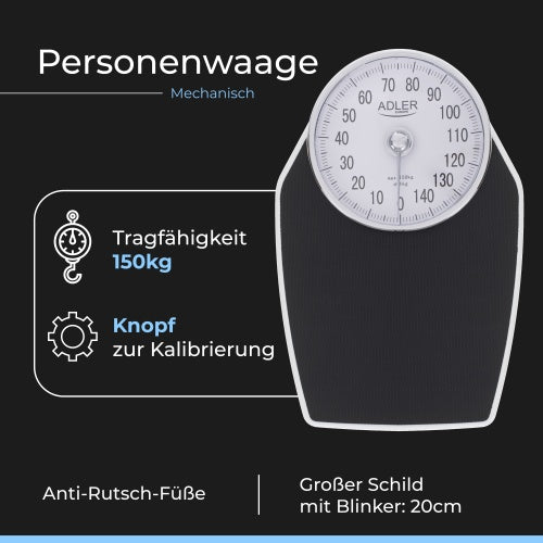ADLER Bathroom Scales – AD 8177 Bathroom Scale - Mechanical – image 18