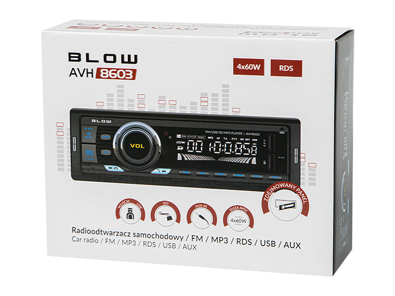 Blow 78-228# Blow AVH-8603 Radio with RDS, MP3, USB, microSD, and Bluetooth – image 6
