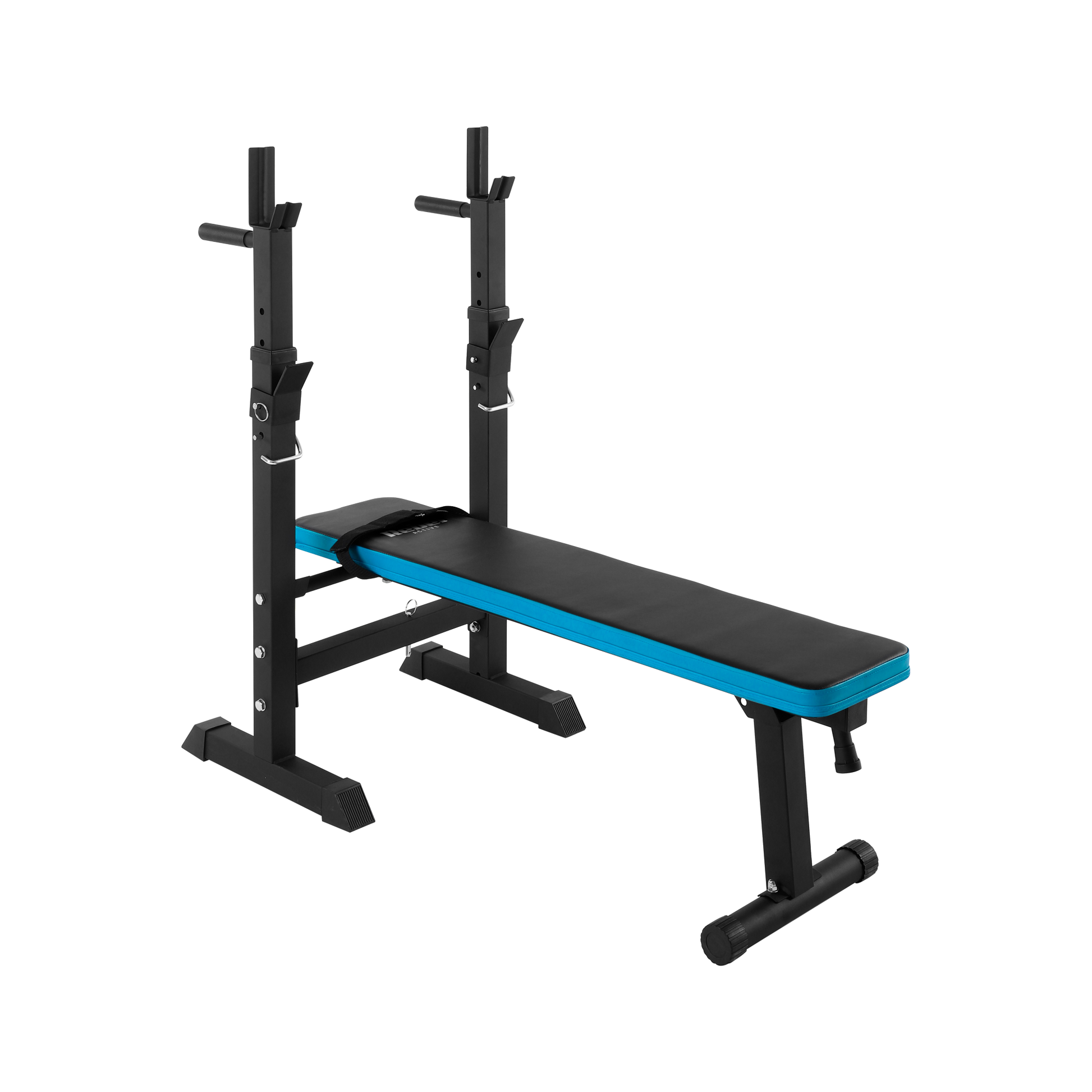 Rebel Training racks – REBEL ACTIVE Straight Adjustable Workout Bench with Racks
