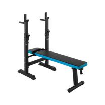 Rebel Training racks – REBEL ACTIVE Straight Adjustable Workout Bench with Racks