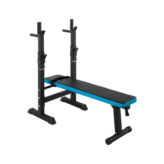 Rebel Training racks – REBEL ACTIVE Straight Adjustable Workout Bench with Racks