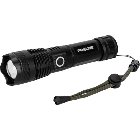 Proline Aluminum USB-C Flashlight, 600 lm, Zoom, 5 Lighting Modes, Proline
