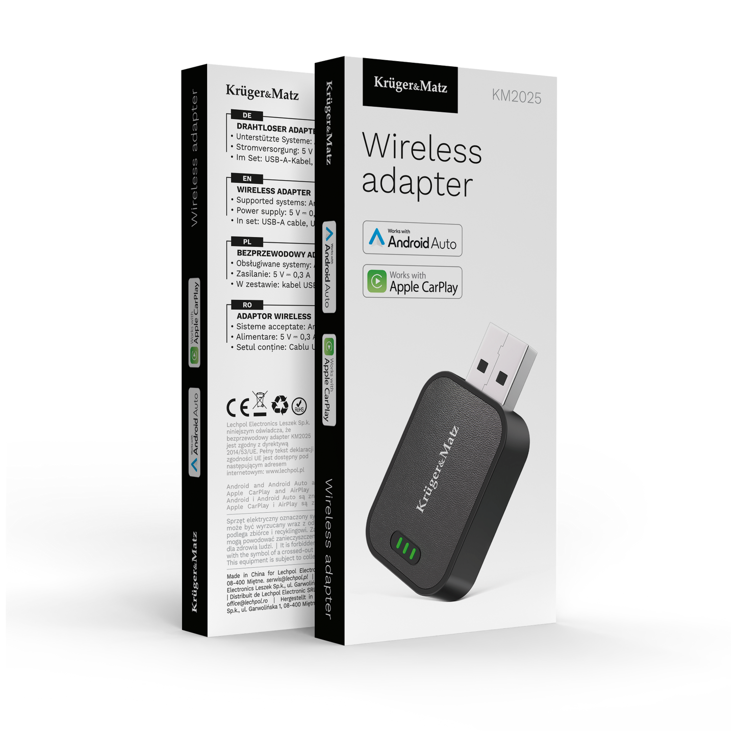 Kruger&Matz The remaining – HL-CP03 Wireless CarPlay - Android Auto Adapter – image 7