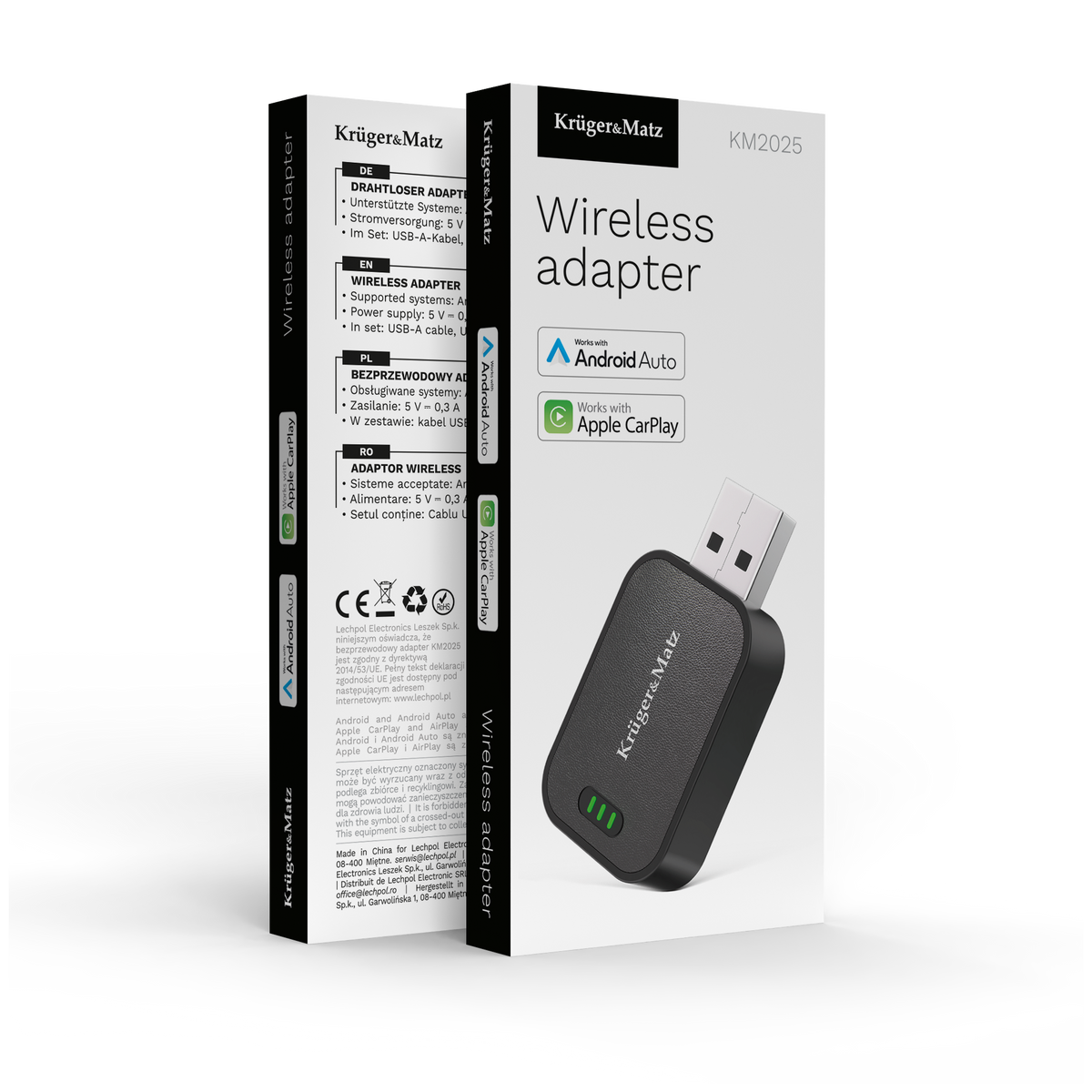 Kruger&Matz The remaining – HL-CP03 Wireless CarPlay - Android Auto Adapter – image 7
