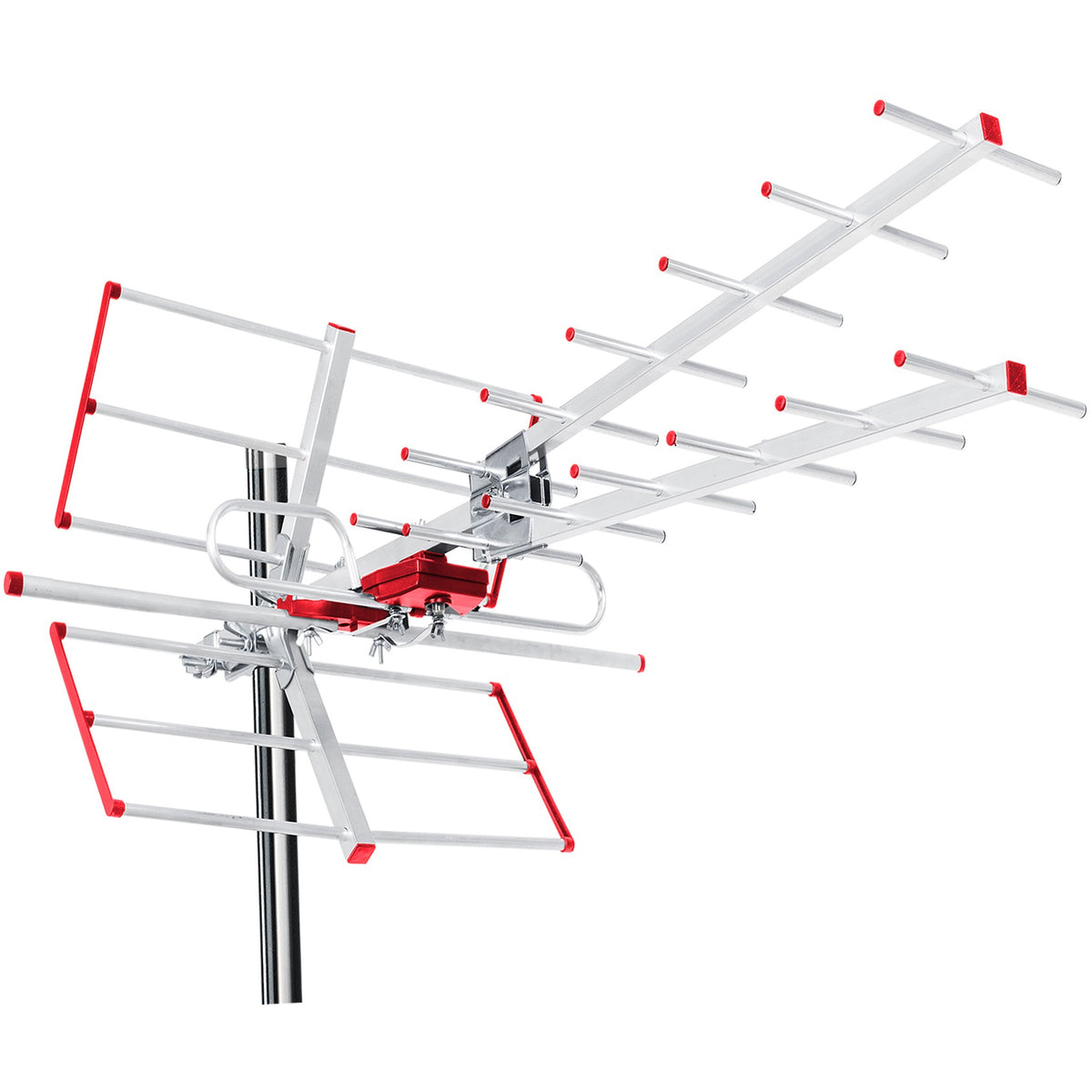Maclean Maclean DVB-T/T2 HEVC TV Antenna, Active, Outdoor Combo, LTE Filter, UHF/VHF max 100 dBV, MCTV-855A