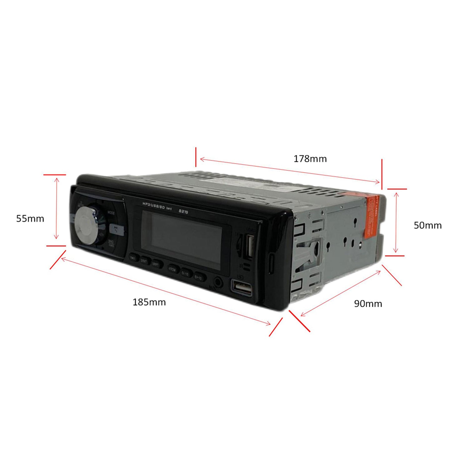 RTO Car Radio with Bluetooth, USB, MP3, and Aux In—Various Colors – image 4