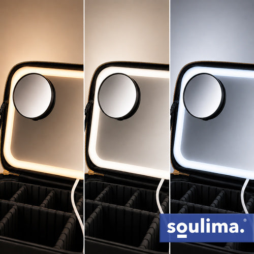 SOULIMA The remaining – Soulima 27236 Cosmetic Case with LED Mirror – image 9