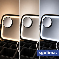 SOULIMA The remaining – Soulima 27236 Cosmetic Case with LED Mirror – image 9