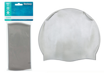 BESTWAY Swim caps, masks, fins – Bestway 26006 Silver Silicone Swim Cap