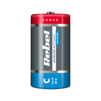 Rebel Alkaline, coin-cell – REBEL EXTREME LR14 Alkaline Batteries, 2 per pack. – image 2