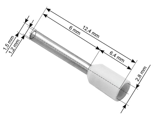 Blow Connectors – 43-064# Insulated connector, 0.75/6 sleeve, white, 100 pcs.