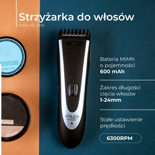 ADLER AD 2818 Hair Clipper | 24 cutting lengths | stainless steel blades | – image 10