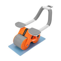 Rebel Abdominal exercise device with timer, AB Roller Wheel AB-3, gray and orange, REBEL ACTIVE – image 3