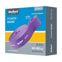 Rebel Latex Exercise Band - Power Band PL-4, Purple, 20-45 kg REBEL ACTIVE – image 3
