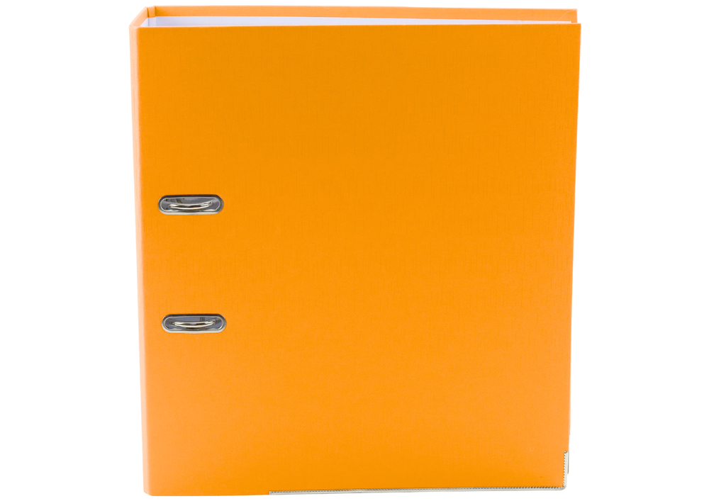 LEAN Binders, folders, covers – A4/75mm Document Binder with Lever-Action Mechanism, Yellow – image 4