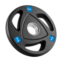 Rebel Rubber-coated cast iron Olympic weights, set of 4x5 kg, 51 mm hole, REBEL ACTIVE – image 2
