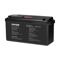 Vipow Gel batteries – 100Ah 25.6V LiFePO4 Battery with BMS