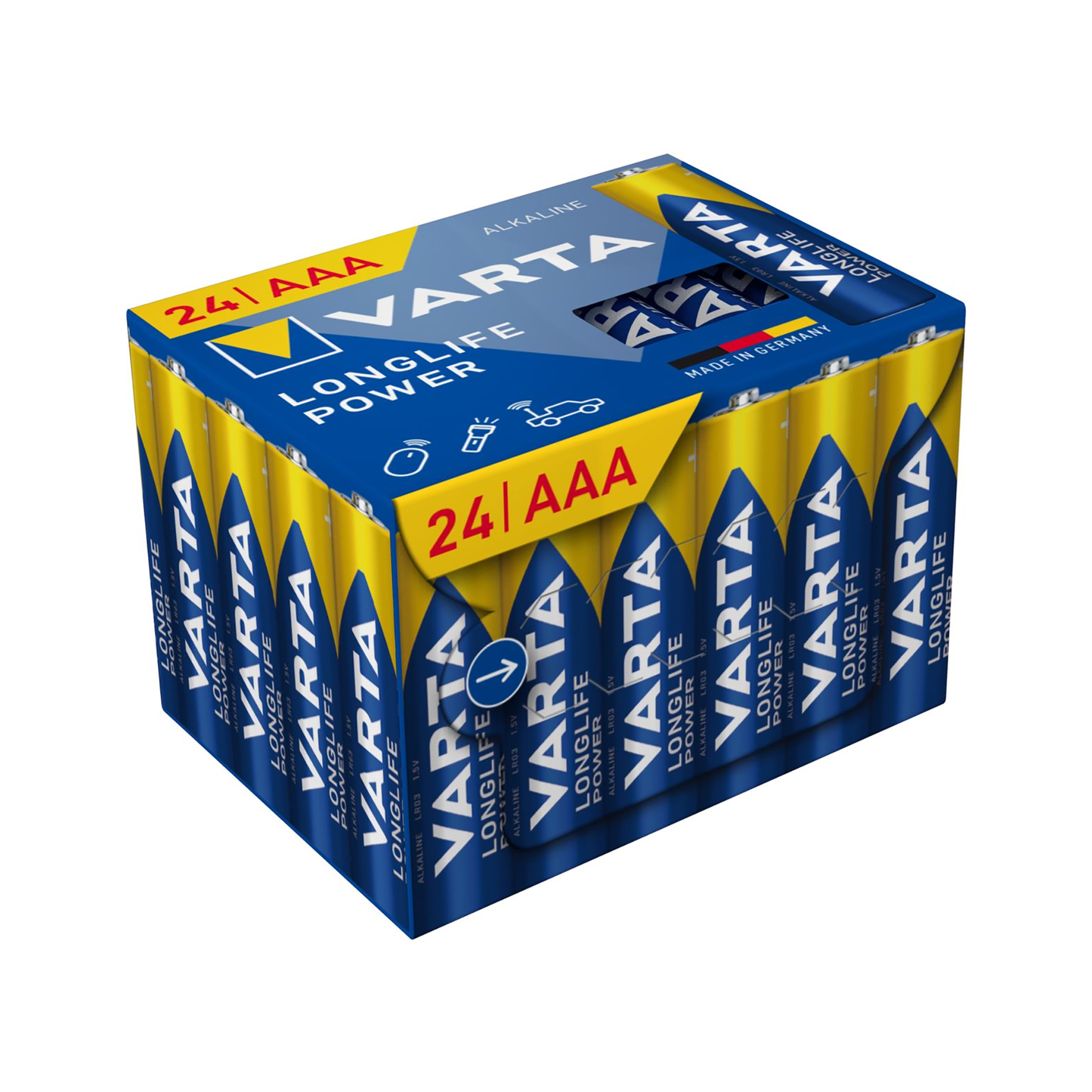 Varta Alkaline, coin-cell – VARTA LR03 Longlife Power Cube Alkaline Batteries, 24-pack