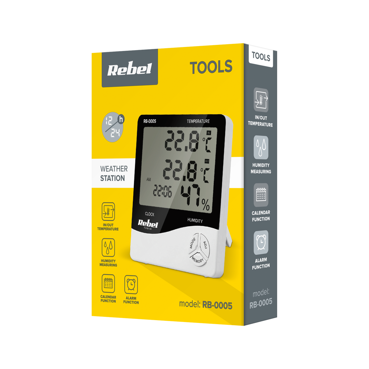 Rebel Weather stations, thermometers, and hygrometers – REBEL RB-0005 Weather Station – image 4