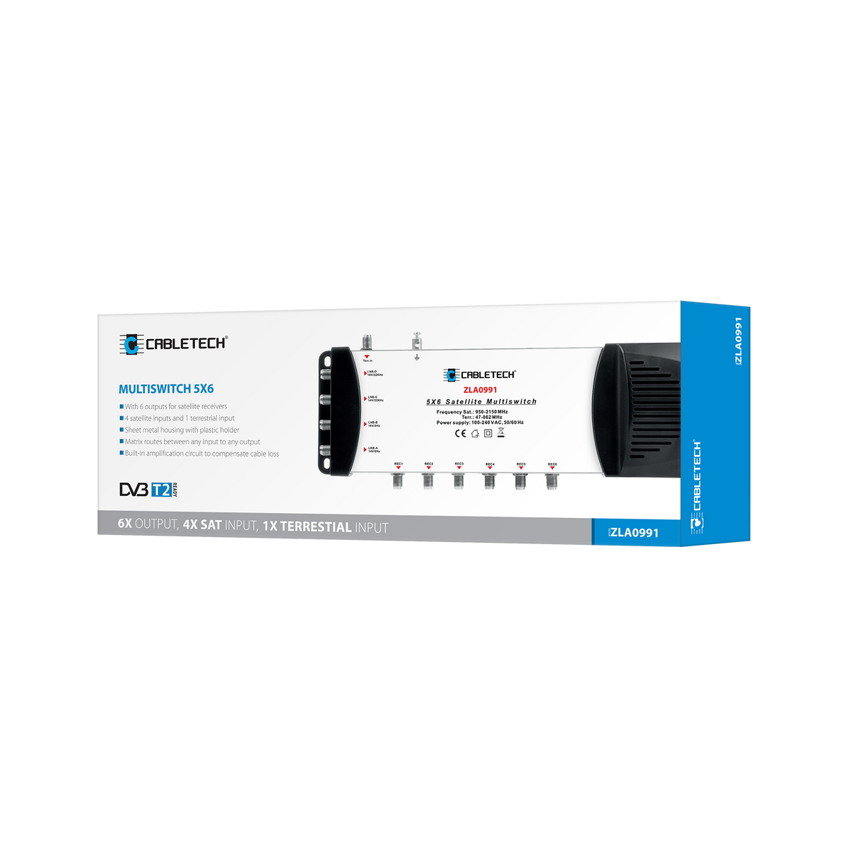 Cabletech Filters, amplifiers, separators, crossovers, splitters, balancers – Cabletech 5x6 Multiswitch – image 2
