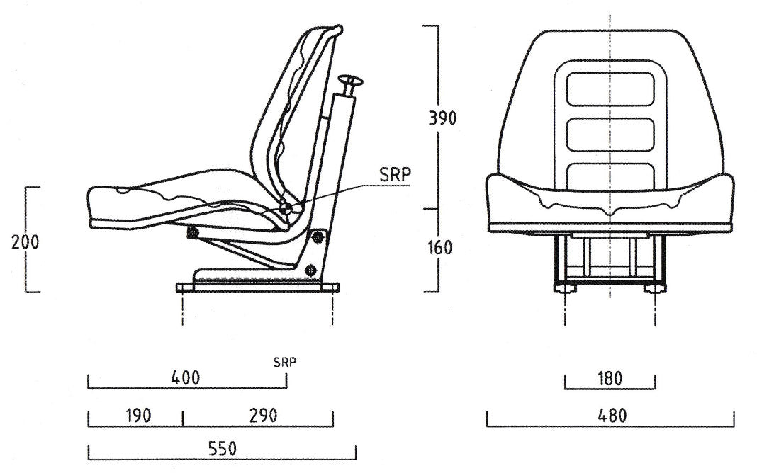 US5010 MMF mechanical suspension seat