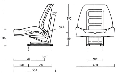 US5010 MMF mechanischer gefederter Sitz