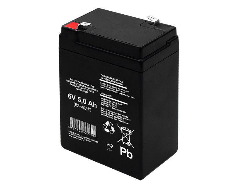 Blow Gel batteries – 82-402# Bluetec 6V 5Ah gel battery 100x71x49_4.8