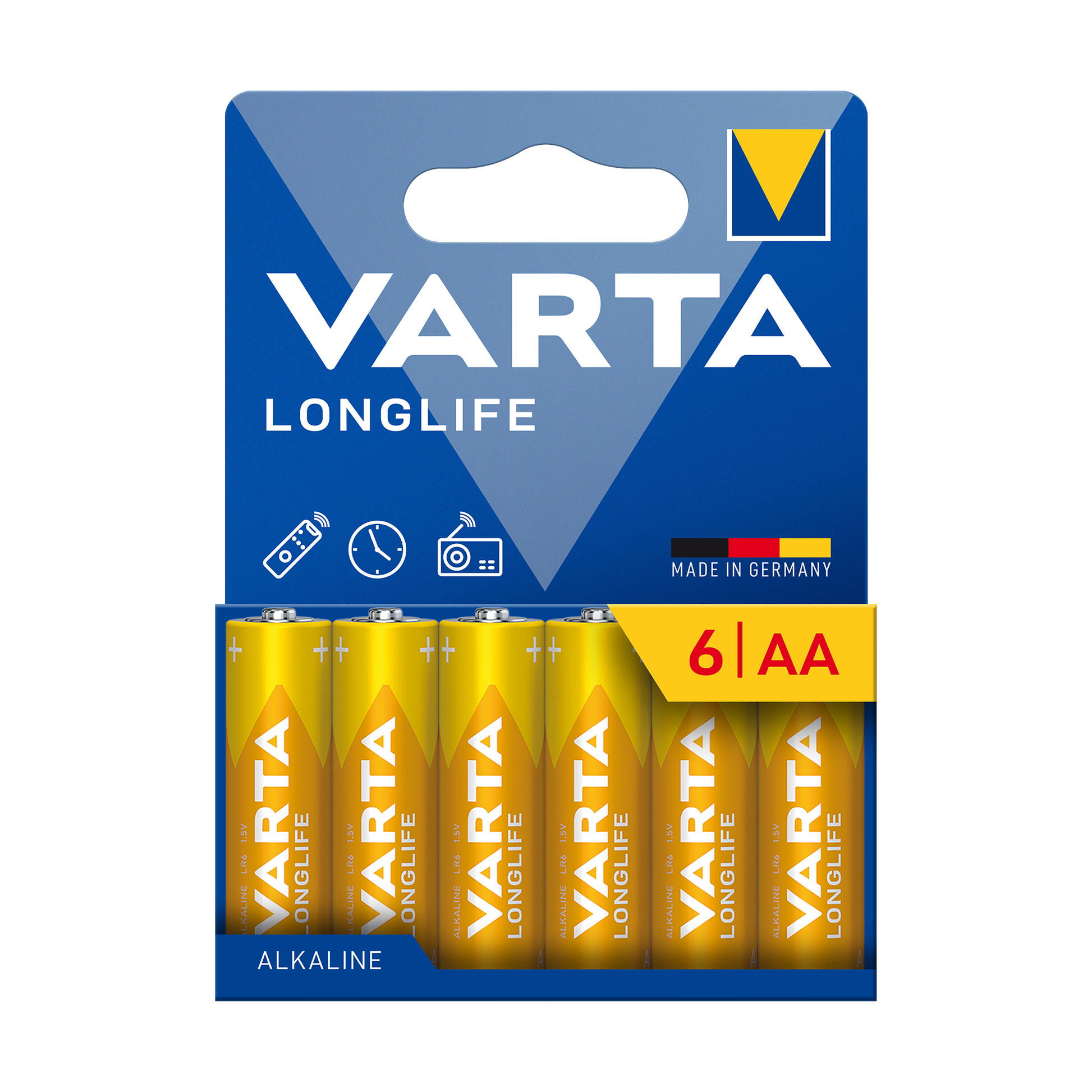 Varta Alkaline, coin-cell – VARTA LR06 LONGLIFE Alkaline Batteries, 6 per pack