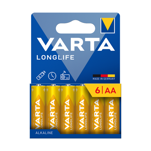 Varta Alkaline, coin-cell – VARTA LR06 LONGLIFE Alkaline Batteries, 6 per pack
