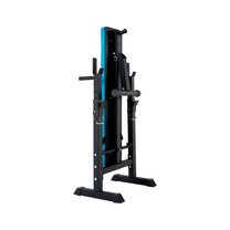 Rebel Training racks – REBEL ACTIVE Straight Adjustable Workout Bench with Racks – image 4