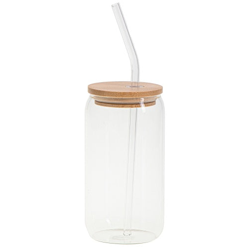 The remaining – CR 4426 Glass Cup with Lid and Straw - Carlat