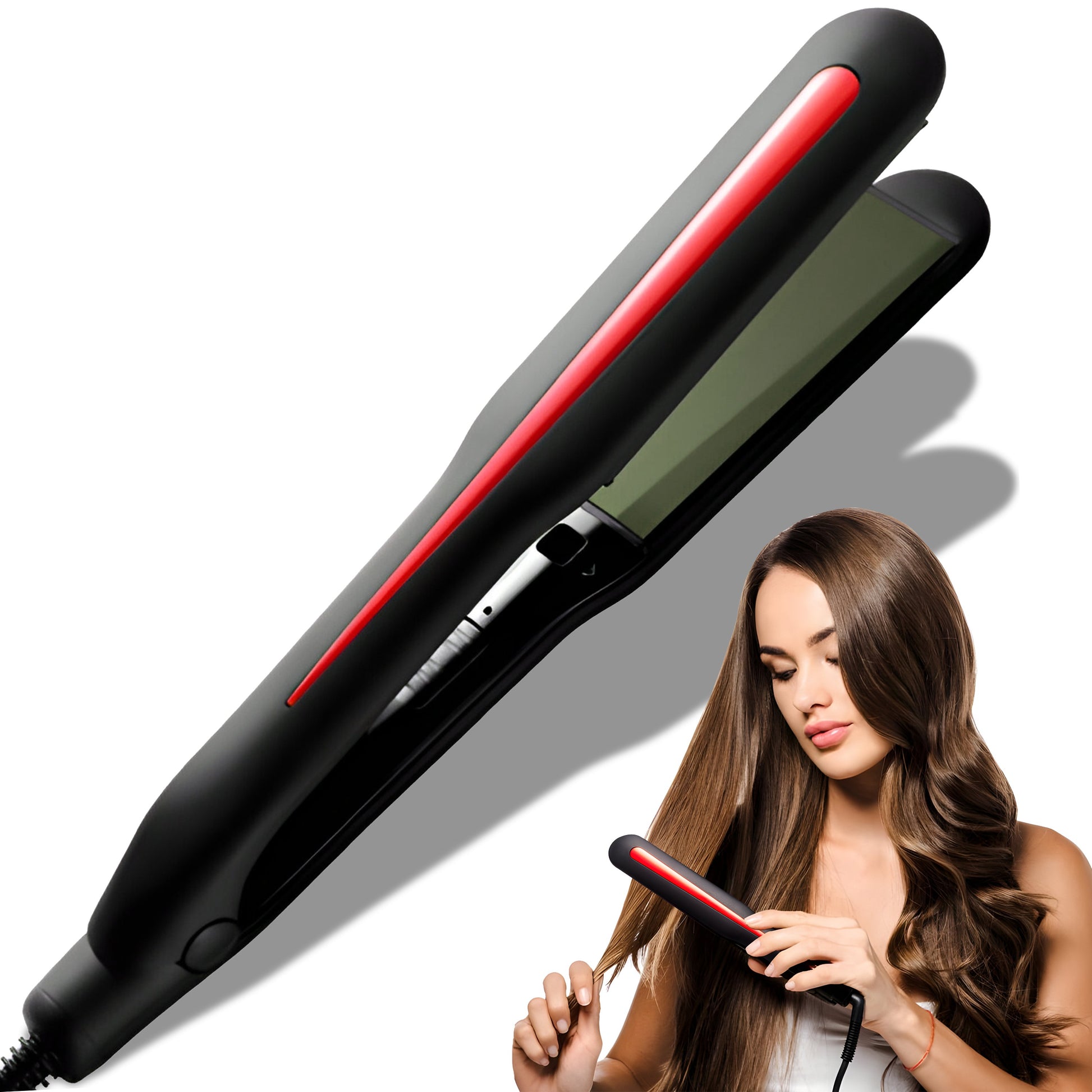 RTO Lightweight Hair Straightener, Ceramic Curling Iron, High Temperature, Lightweight Pro