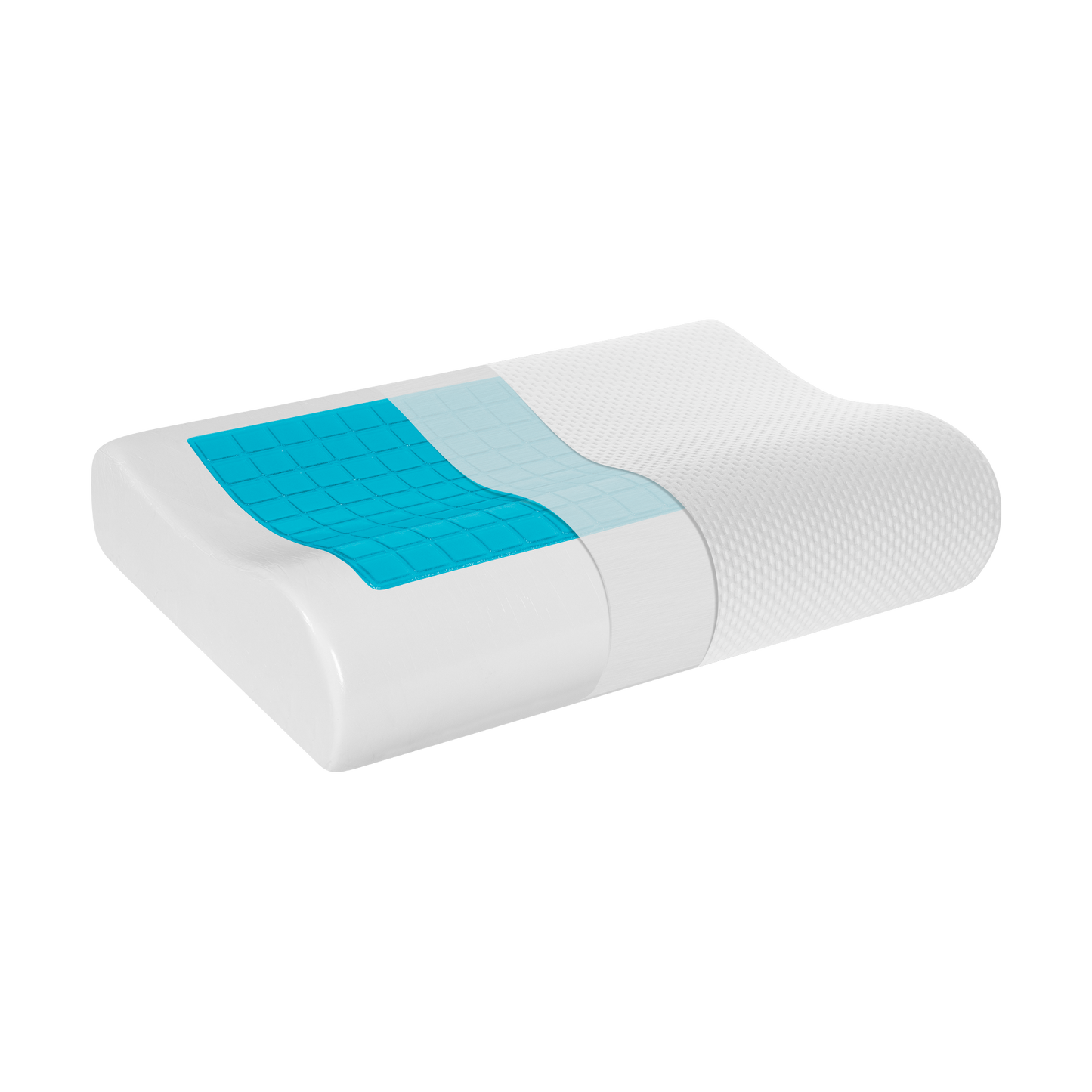 Rebel Contoured orthopedic pillow made of memory foam with cooling gel, REBEL ACTIVE – image 2