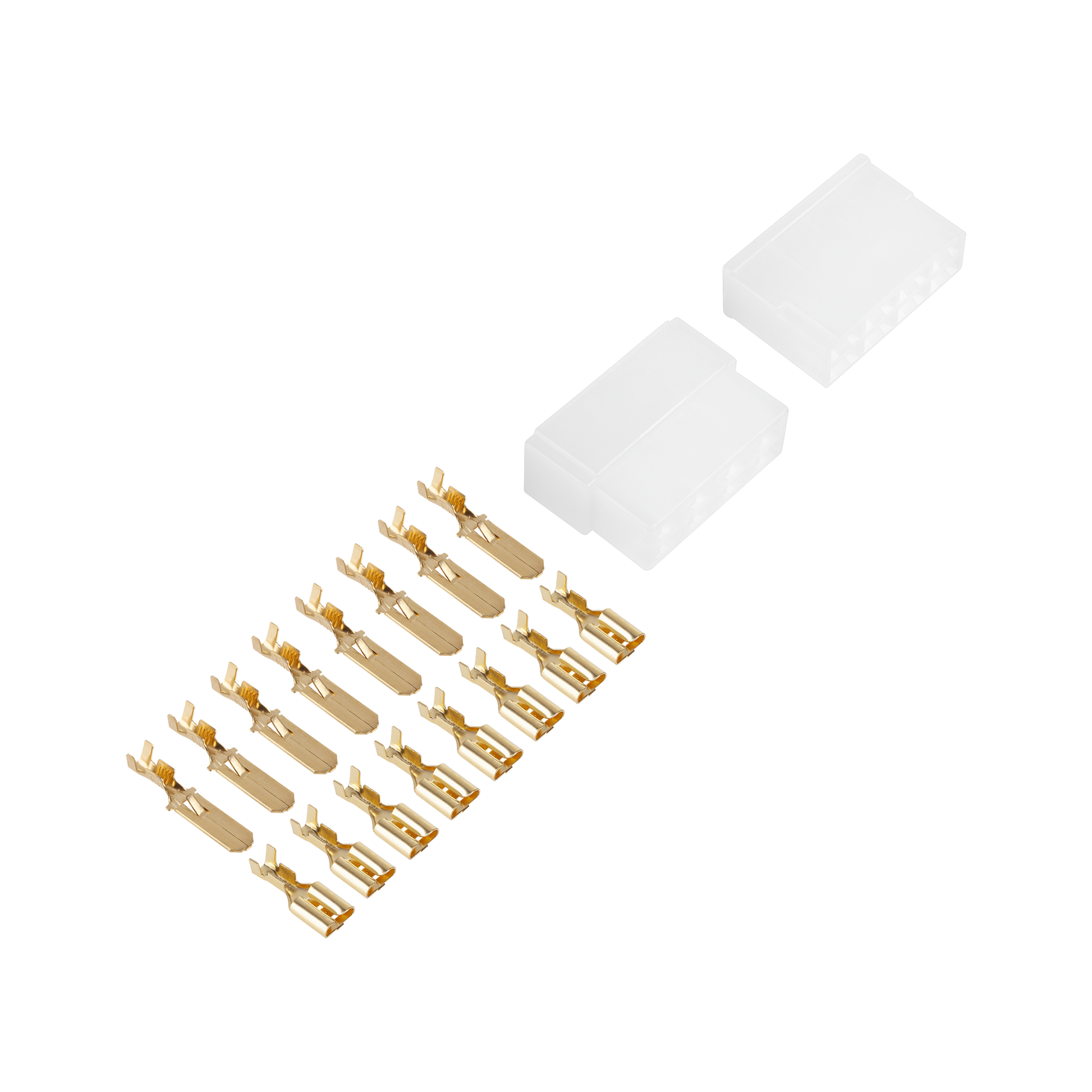 LP Connector housings and pins – 8-pin connector housing (plug + socket)